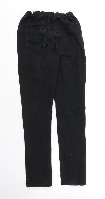 Primark Girls Blue  Cotton Skinny Jeans Size 11 Years L26 in Regular Zip