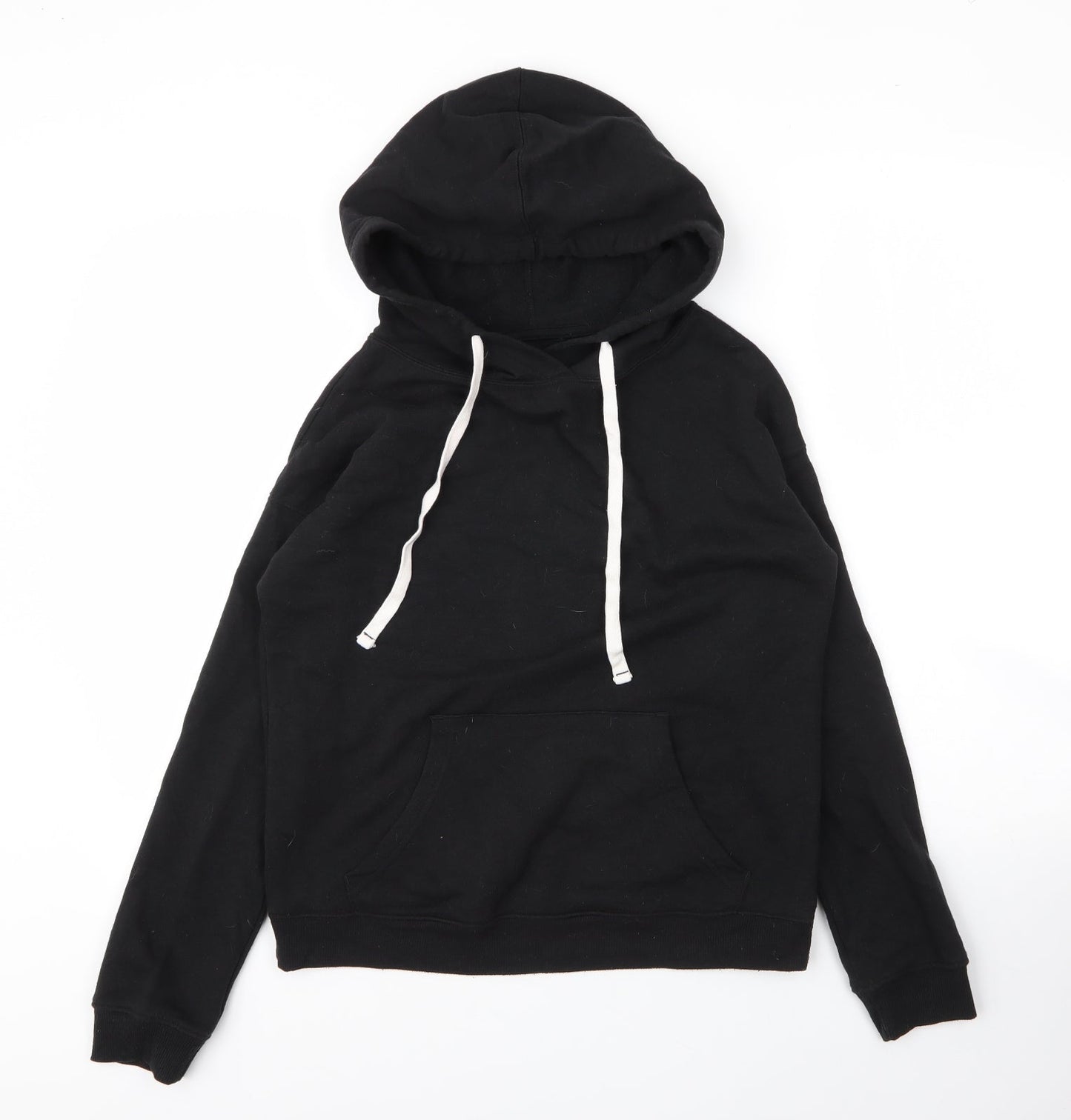 Mens UK Size XS Preworn Black Pullover Hoodie