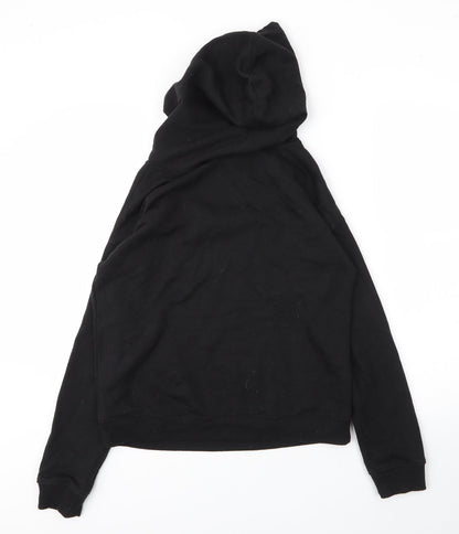 Mens UK Size XS Preworn Black Pullover Hoodie