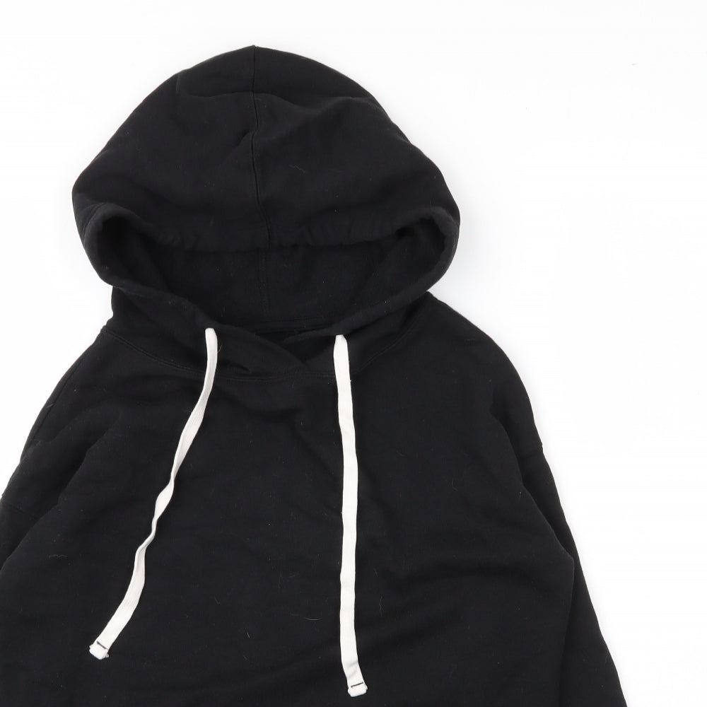 Mens UK Size XS Preworn Black Pullover Hoodie
