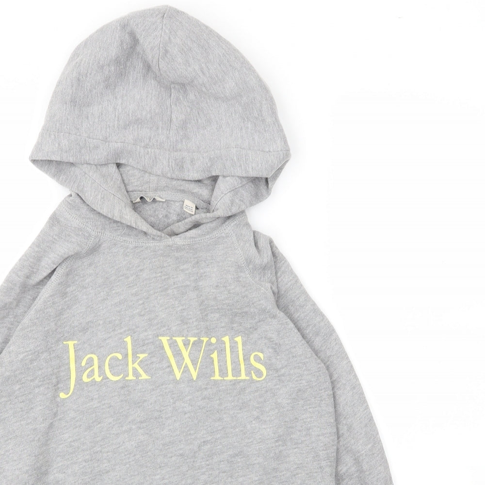 Womens UK Size 6 Jack Wills Grey Pullover Hoodie