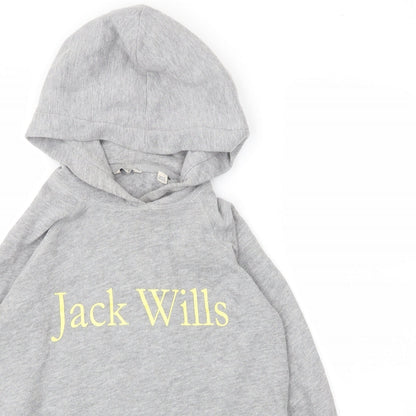 Womens UK Size 6 Jack Wills Grey Pullover Hoodie