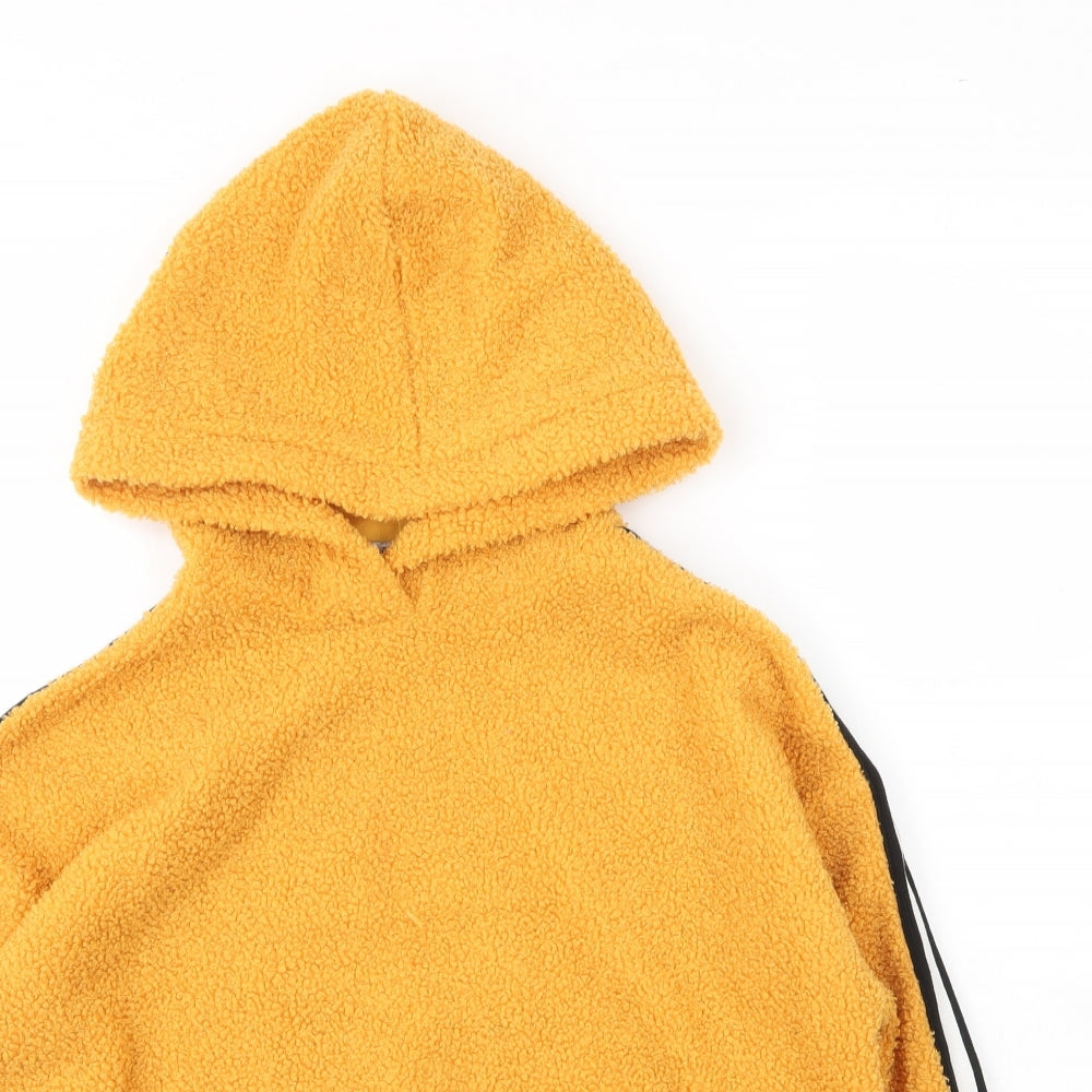 New Look Girls Yellow  Polyester Pullover Hoodie Size 12 Years