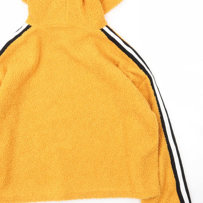 New Look Girls Yellow  Polyester Pullover Hoodie Size 12 Years