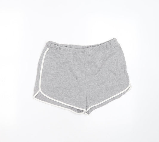Divided by H&M Womens Grey  Cotton Hot Pants Shorts Size M  Regular