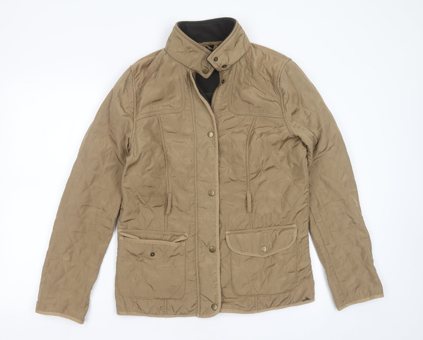 Papaya Womens Beige   Quilted Jacket Size 14  Zip