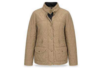 Papaya Womens Beige   Quilted Jacket Size 14  Zip