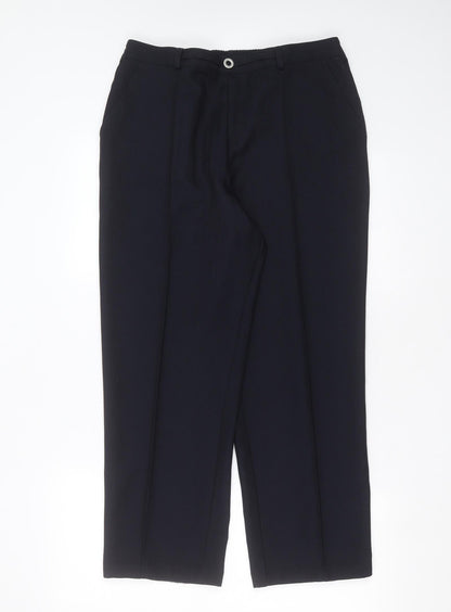 Womens UK Size 14 Marks and Spencer Regular Fit  Blue Trousers