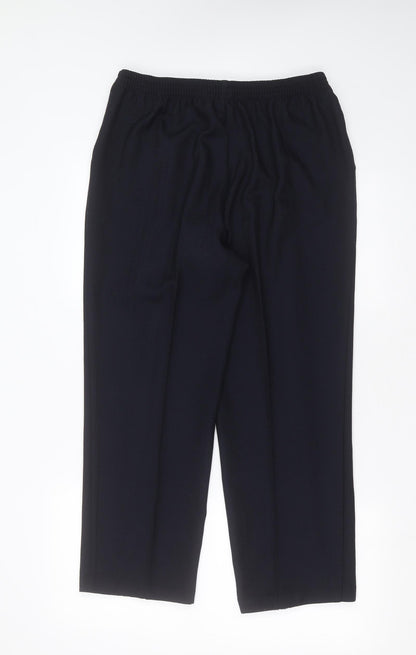 Womens UK Size 14 Marks and Spencer Regular Fit  Blue Trousers