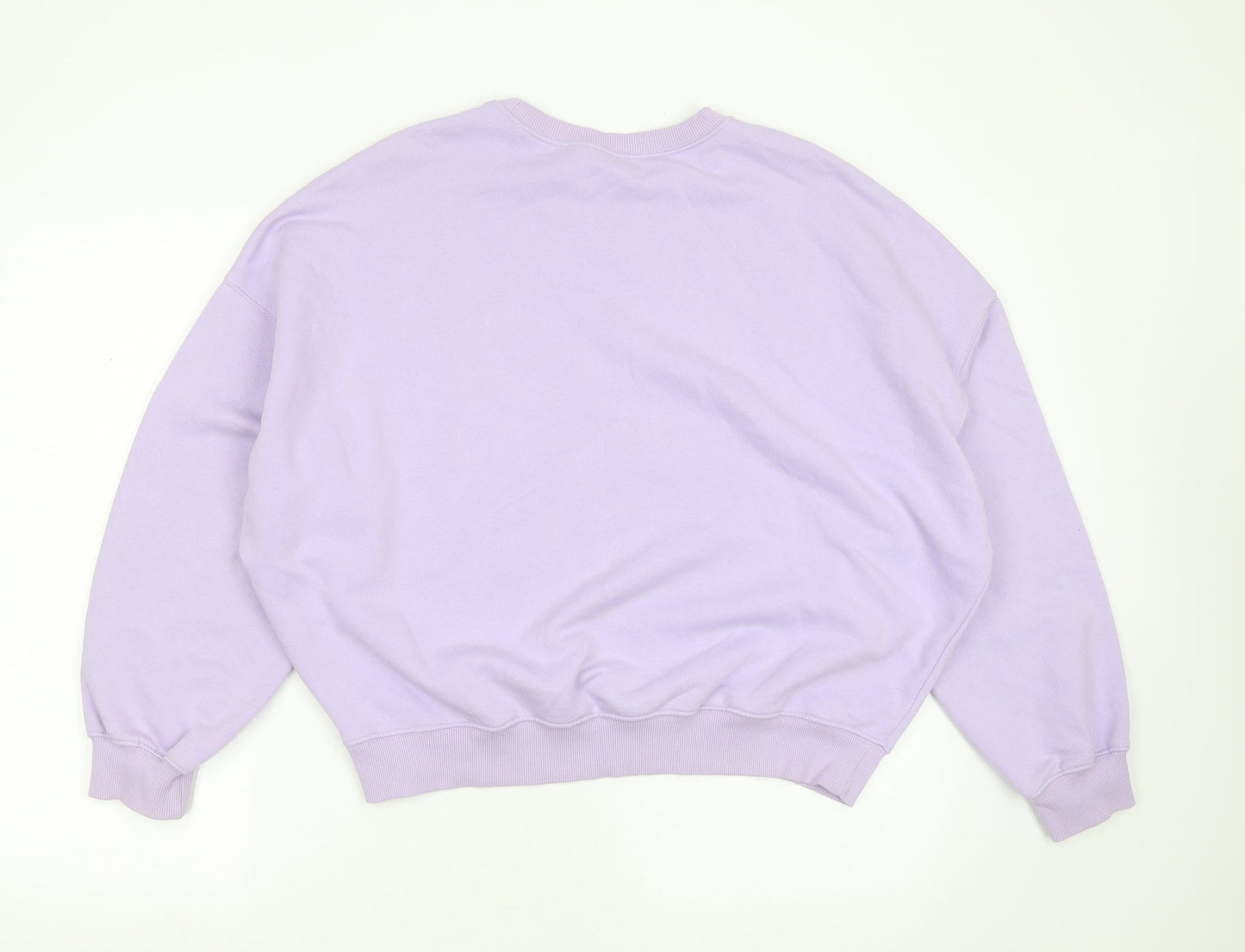 Womens UK Size L Divided by H&M Purple Pullover Sweatshirt