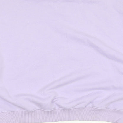 Womens UK Size L Divided by H&M Purple Pullover Sweatshirt