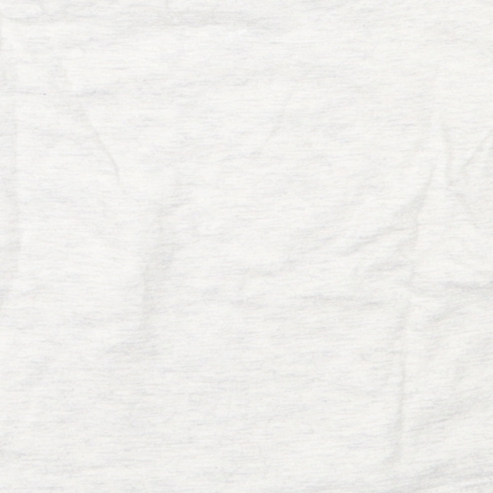 F&F Girls Grey  Cotton Basic T-Shirt Size 6-9 Months Round Neck