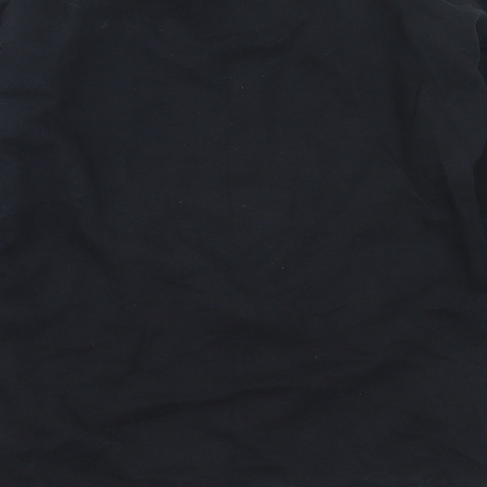 TU Girls Black  Cotton Pullover Sweatshirt Size 10 Years