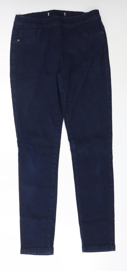 TU Womens Blue  Cotton Jegging Jeans Size 12 L29.5 in Regular