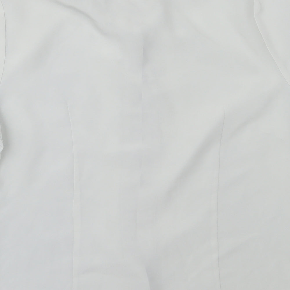 Womens UK Size 12 BHS Grey Basic Button-Up