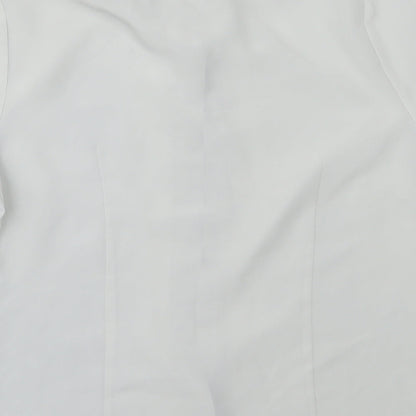 Womens UK Size 12 BHS Grey Basic Button-Up