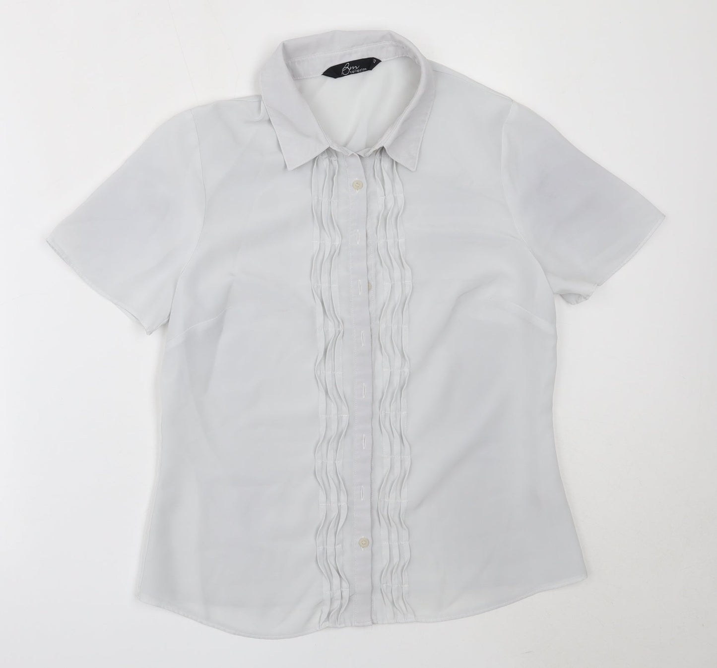 Womens UK Size 12 BM Collection Grey Basic Button-Up