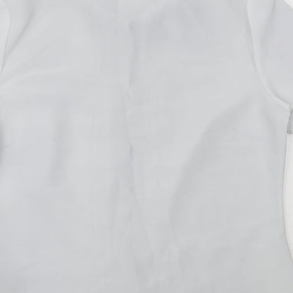 Womens UK Size 12 BM Collection Grey Basic Button-Up