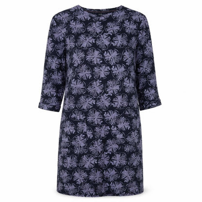 EWM Womens Blue  Cotton Shift  Size 14  Round Neck