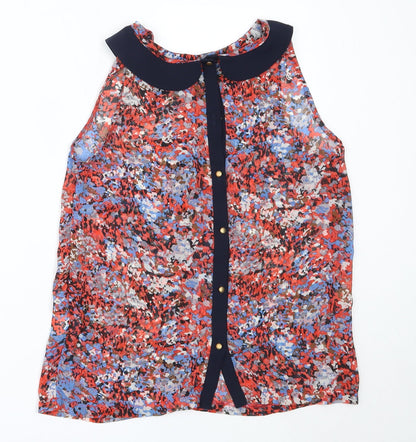 Womens UK Size S Grace & Mila Red Basic Blouse