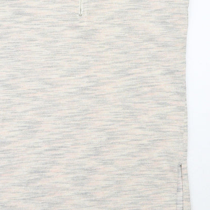 Womens UK Size 10 Warehouse Ivory Basic T-Shirt