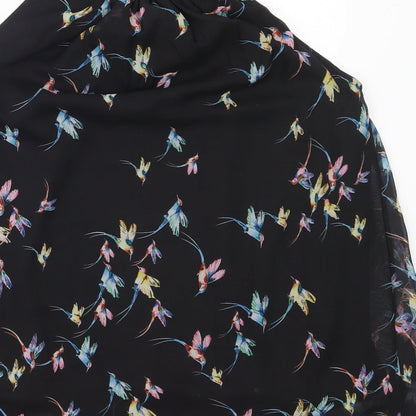 Womens UK Size 10 Izabel London Black Basic Blouse