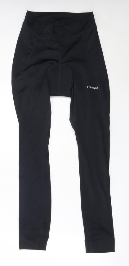 Pinnacle Womens Black  Polyester Capri Leggings Size 10  Regular