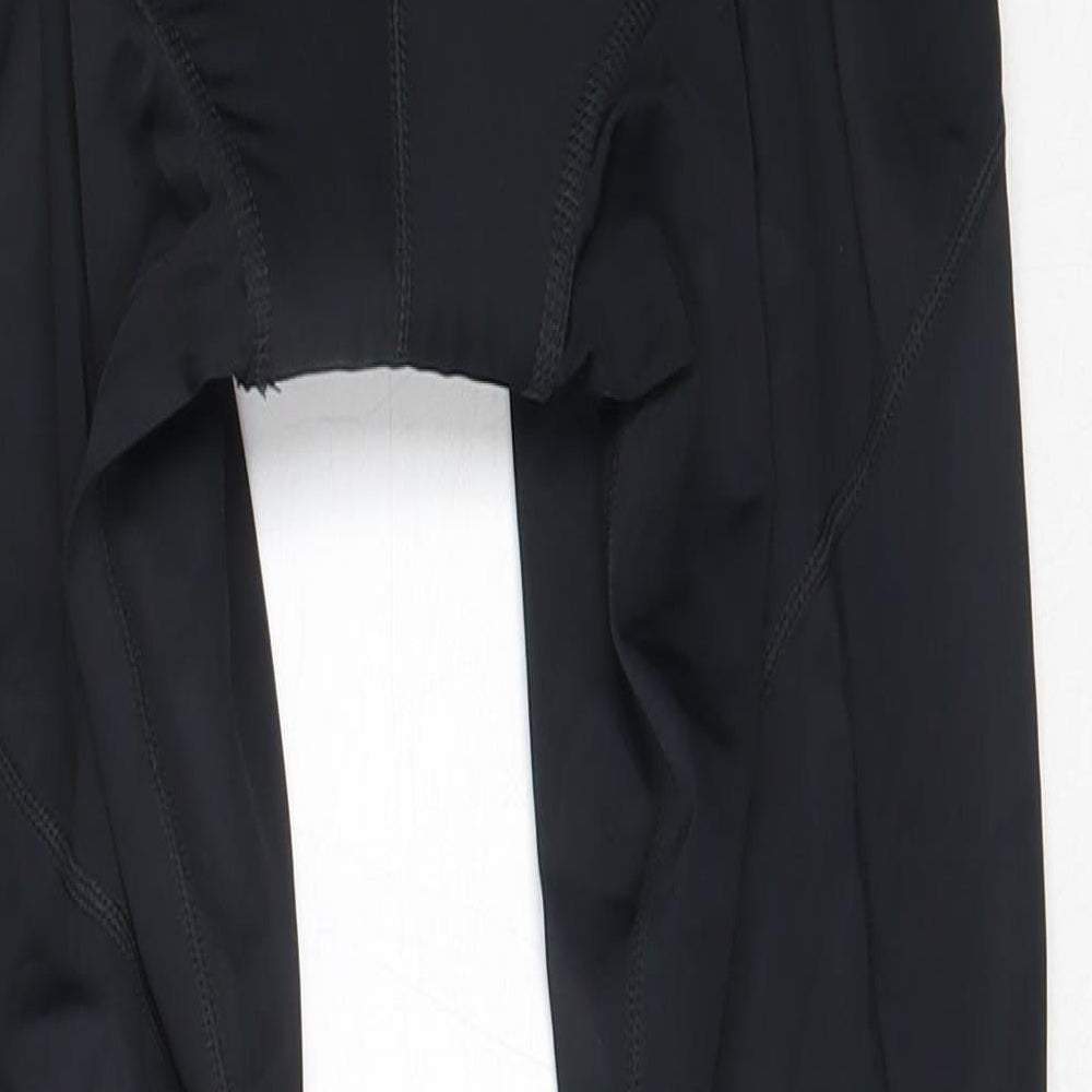 Pinnacle Womens Black  Polyester Capri Leggings Size 10  Regular