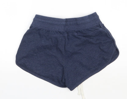 Gap Girls Blue  Cotton Sweat Shorts Size 6-7 Years  Regular Tie