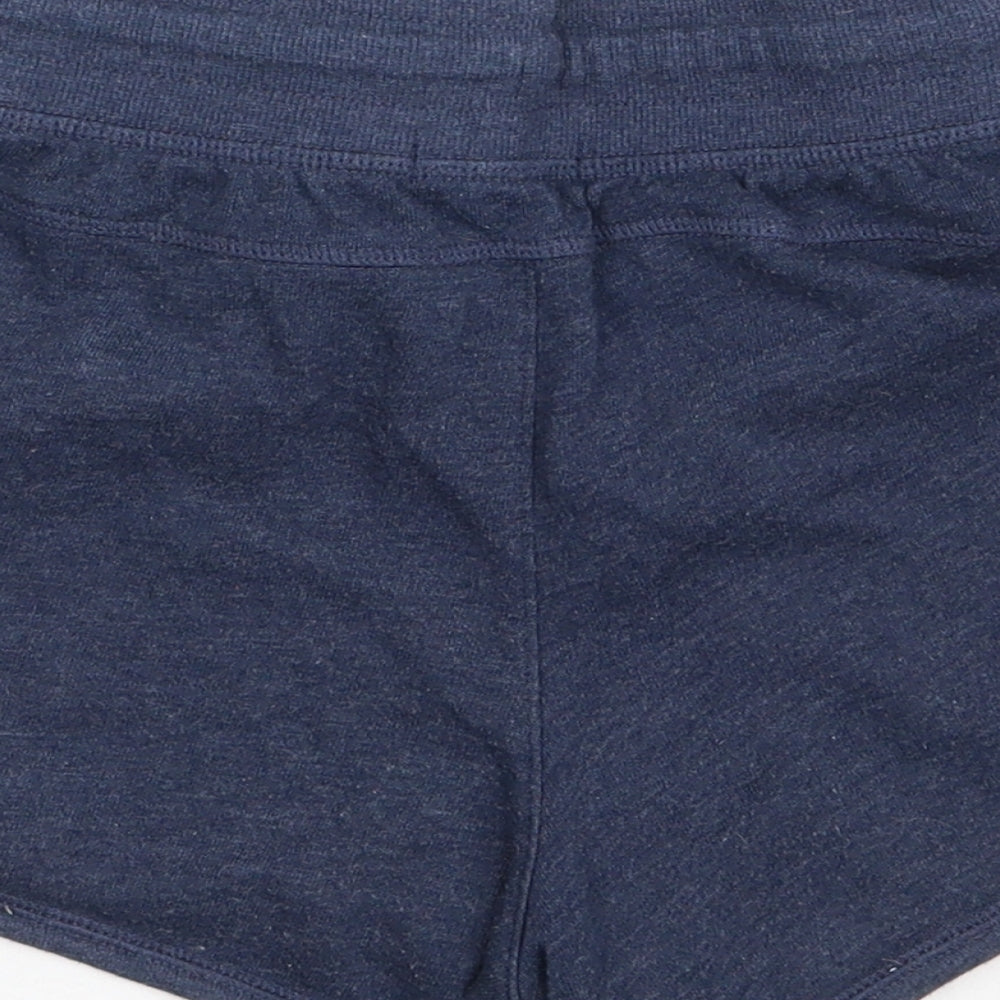 Gap Girls Blue  Cotton Sweat Shorts Size 6-7 Years  Regular Tie
