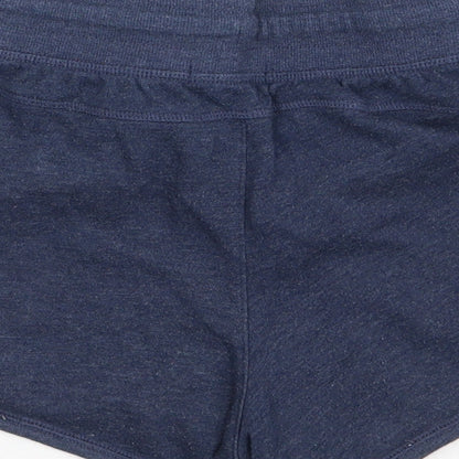 Gap Girls Blue  Cotton Sweat Shorts Size 6-7 Years  Regular Tie
