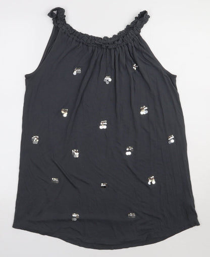 Womens UK Size 12 NEXT Grey Basic Tank