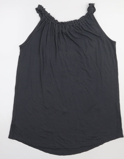 Womens UK Size 12 NEXT Grey Basic Tank
