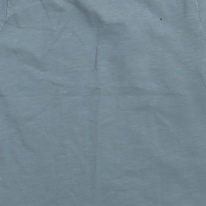 siansburys Girls Grey  Cotton Basic T-Shirt Size 4-5 Years Crew Neck Pullover