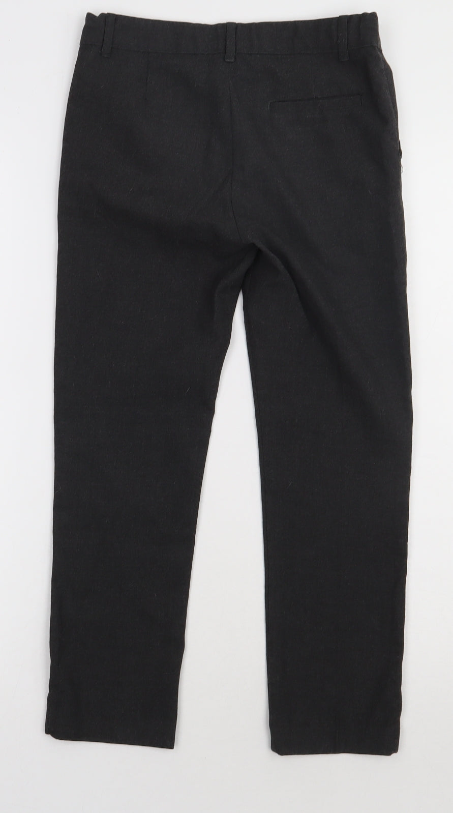 F&F Boys Grey  Polyester Capri Trousers Size 8-9 Years  Regular Hook & Eye - school Wear