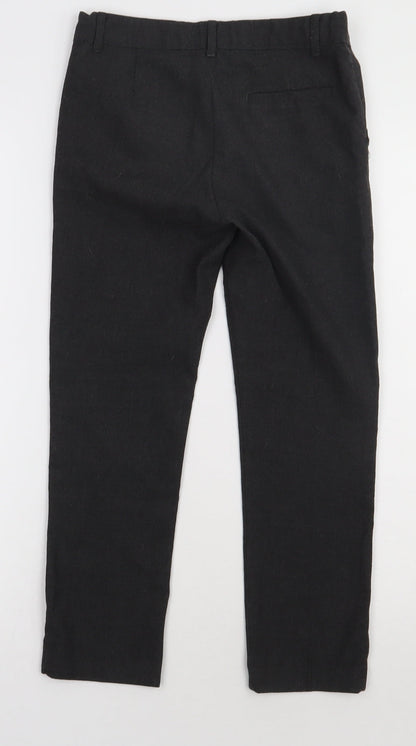 F&F Boys Grey  Polyester Capri Trousers Size 8-9 Years  Regular Hook & Eye - school Wear