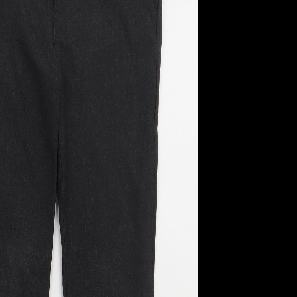 F&F Boys Grey  Polyester Capri Trousers Size 8-9 Years  Regular Hook & Eye - school Wear