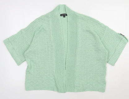 Womens UK Size 4 Marble Green Cardigan Jumper