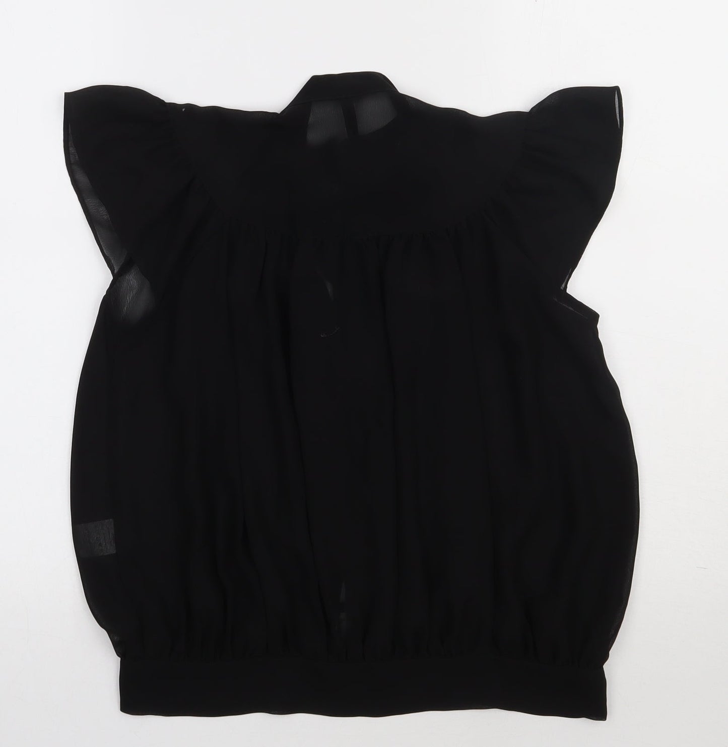 Womens UK Size 10 evie Black Basic Button-Up