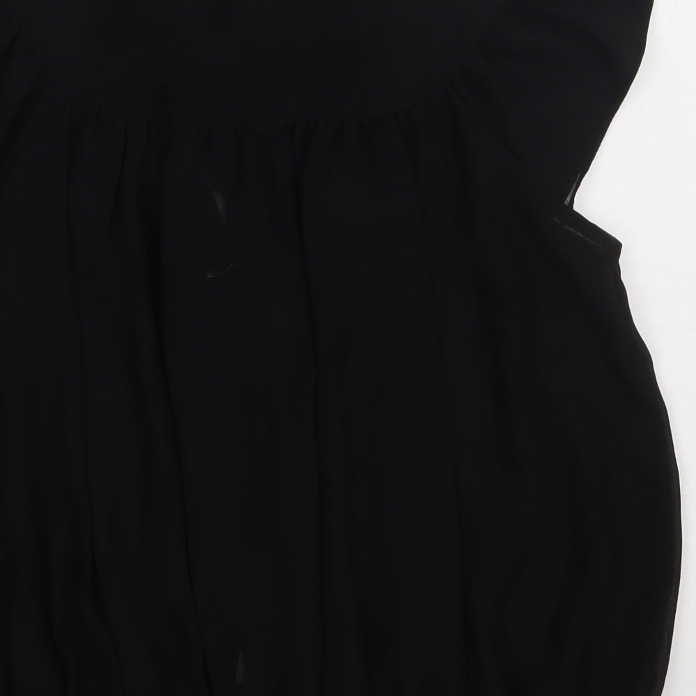 Womens UK Size 10 evie Black Basic Button-Up