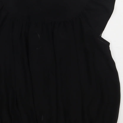 Womens UK Size 10 evie Black Basic Button-Up