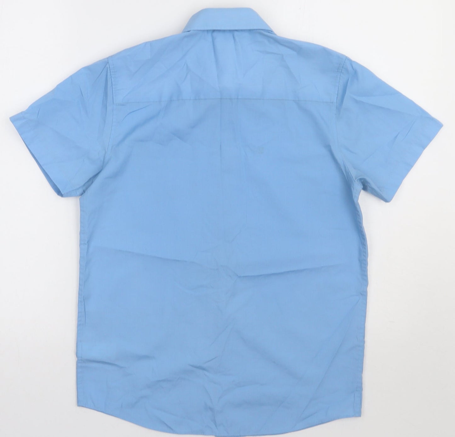 NEXT Boys Blue  Polyester Basic Button-Up Size 12 Years Collared Button - school Wear