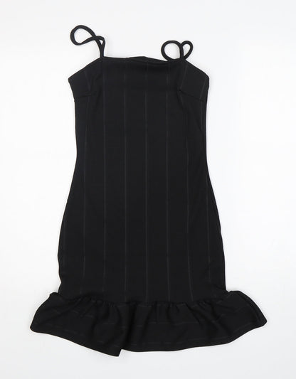 In the Style Womens Black  Polyester Mini  Size 8  Off the Shoulder