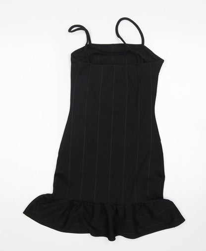 In the Style Womens Black  Polyester Mini  Size 8  Off the Shoulder