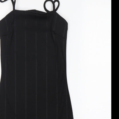 In the Style Womens Black  Polyester Mini  Size 8  Off the Shoulder