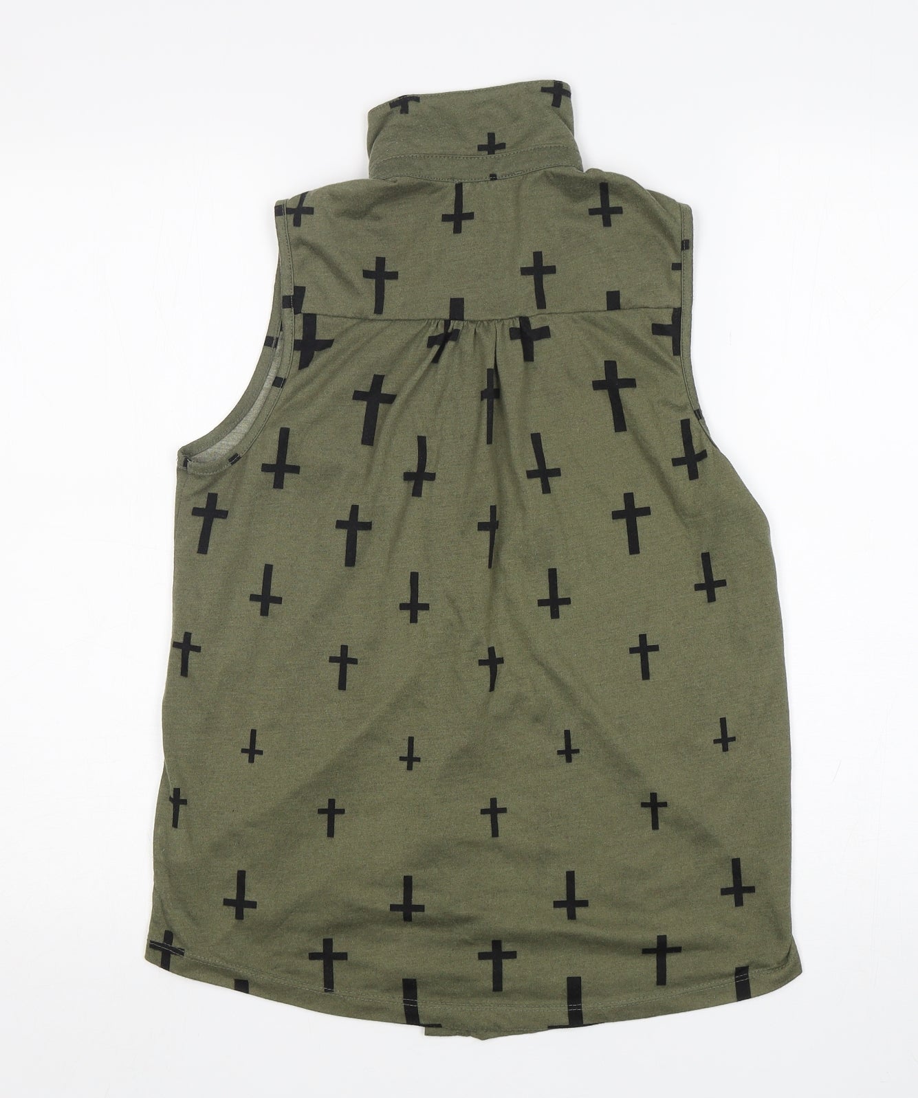 Womens UK Size 14 Atmosphere Green Basic Button-Up