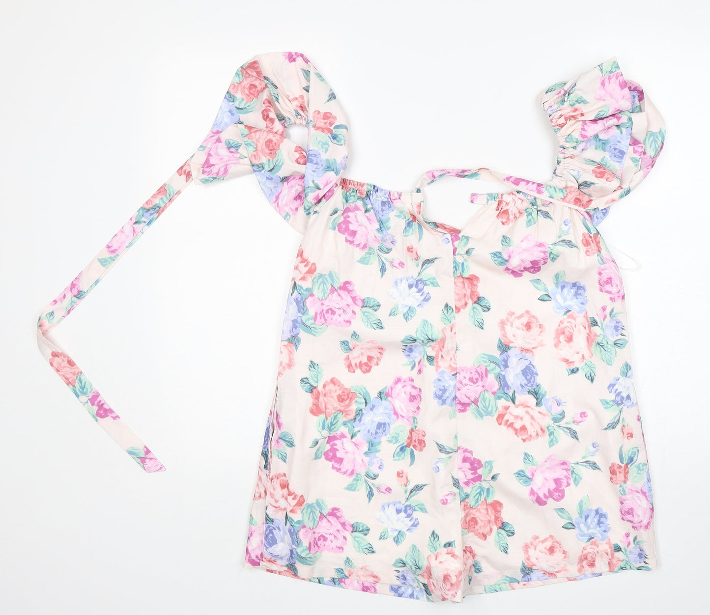 In the Style Womens Multicoloured Floral Polyester Playsuit One-Piece Size 8