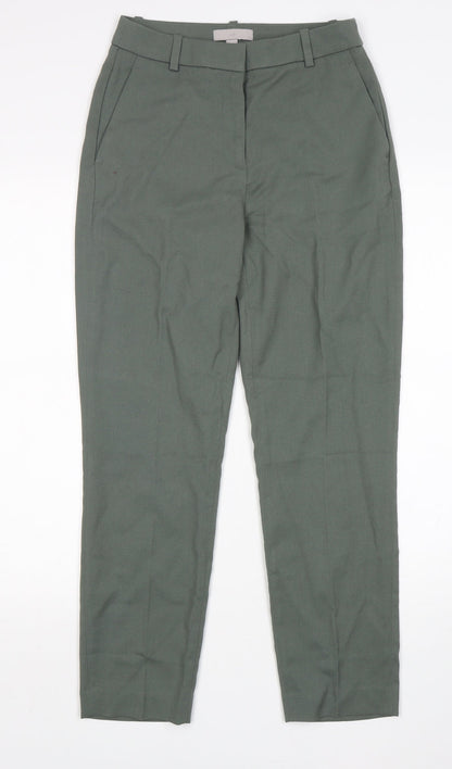 Womens UK Size 6 H&M Regular Fit  Green Trousers