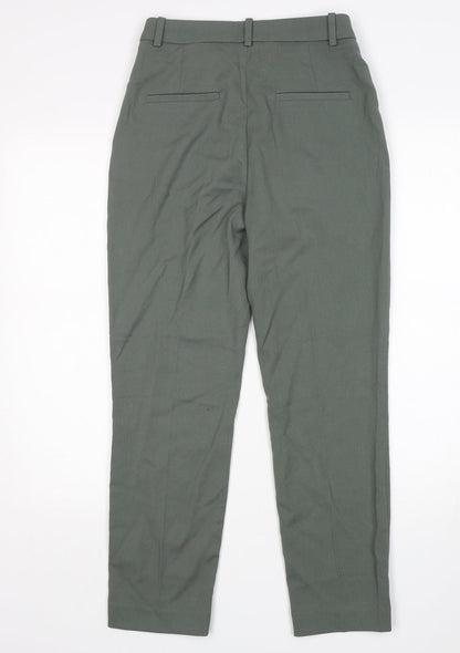 Womens UK Size 6 H&M Regular Fit  Green Trousers