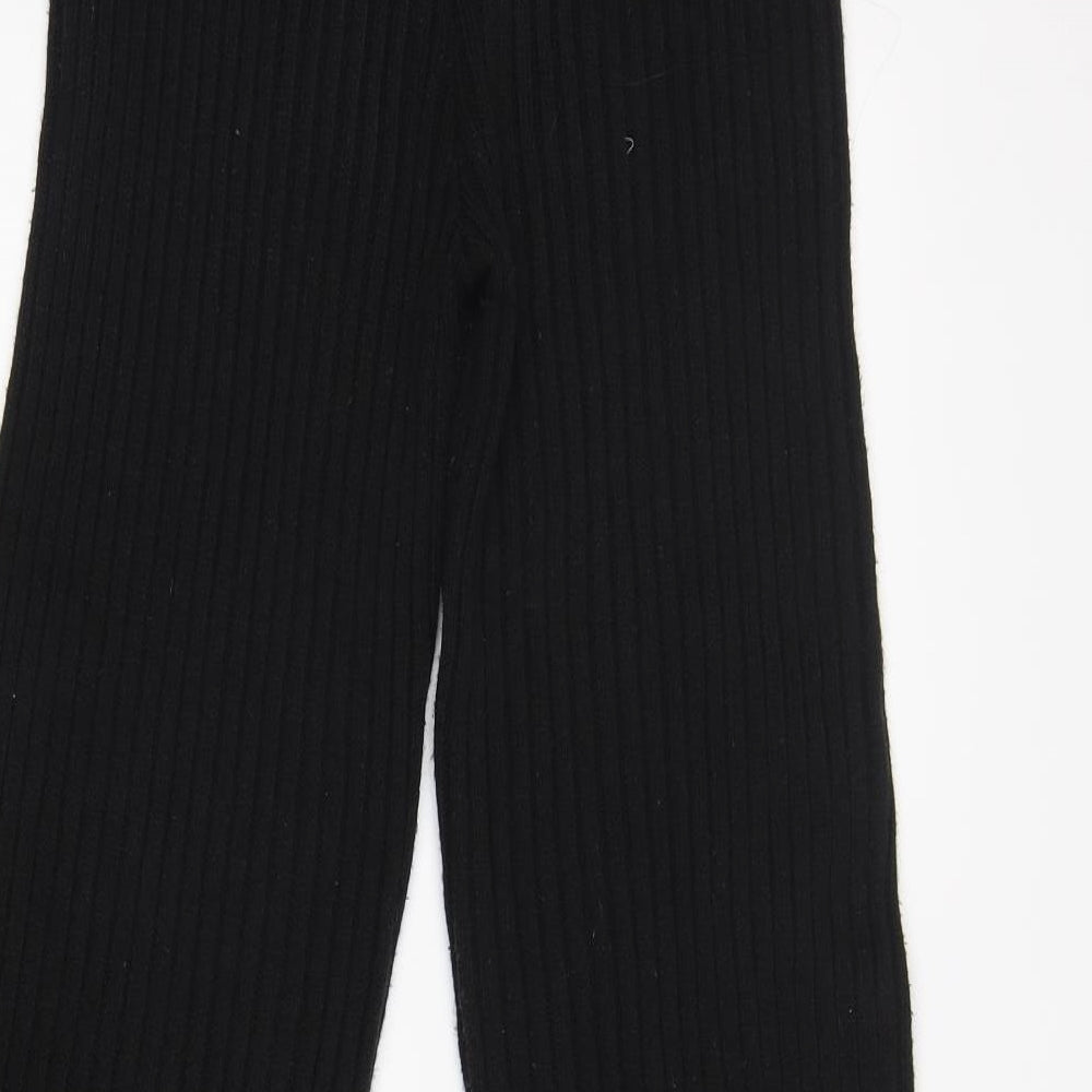 Womens UK Size S Misspap Regular Fit Sweatpants Black Trousers